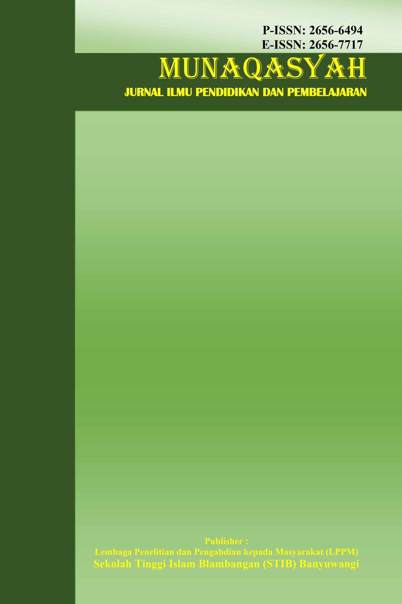 					Lihat Vol 7 No 2 (2025): MUNAQOSYAH: NOVEMBER 
				